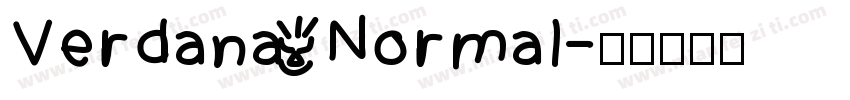 Verdana Normal字体转换